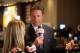 Jan 29, 2014; New York, NY, USA; Miami Dolphins former quarterback Dan Marino is interviewed on radio row in preparation for Super Bowl XLVIII at the Sheraton Times Square. Mandatory Credit: Jerry Lai-USA TODAY Sports
