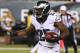 Aug 21, 2014; Philadelphia, PA, USA; Philadelphia Eagles running back LeSean McCoy (25) runs with the ball during the first quarter of a game against the Pittsburgh Steelers at Lincoln Financial Field. Mandatory Credit: Bill Streicher-USA TODAY Sports