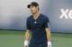 Aug 15, 2014; Cincinnati, OH, USA; Andy Murray reacts during the match against Roger Federer on day five of the Western and Southern Open tennis tournament at Linder Family Tennis Center. Mandatory Credit: Mark Zerof-USA TODAY Sports