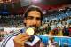 RIO DE JANEIRO, BRAZIL - JULY 13: Sami Khedira of Germany celebrates with his medal after defeating Argentina 1-0 in extra-time during the 2014 FIFA World Cup Brazil Final match between Germany and Argentina at Maracana on July 13, 2014 in Rio de Janeiro