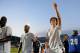 TOULON, FRANCE - MAY 29: Adrien Rabiot of France puts a thumbs up towards the fans after their victory during the Toulon Tournament Group A match between France v Portugal at the Leo Legrange Stadium on May 29, 2014 in Toulon, France. (Photo by Christop