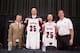 PORTLAND, OR - JULY 10: Newly signed Portland Trail Blazer players Chris Kaman and Steve Blake are introduced to the media by General Manager Neil Olshey and Head Coach Terry Stotts July 10, 2014 at the Trail Blazer Practice Facility in Portland, Oregon.
