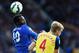 LIVERPOOL, ENGLAND - AUGUST 23: Per Mertesacker of Arsenal competes with Romelu Lukaku of Everton during the Barclays Premier League match between Everton and Arsenal at Goodison Park on August 23, 2014 in Liverpool, England. (Photo by Laurence Griffith
