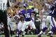 MINNEAPOLIS, MN - AUGUST 16: Matt Cassel #16 of the Minnesota Vikings passes the ball against the Arizona Cardinals during the first quarter of the preseason game on August 16, 2014 at TCF Bank Stadium in Minneapolis, Minnesota. (Photo by Hannah Foslien/G