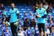 LONDON, ENGLAND - AUGUST 23: Mark Schwarzer (L) and Thibaut Courtois of Chelsea prior to the Barclays Premier League match between Chelsea and Leicester City at Stamford Bridge on August 23, 2014 in London, England. (Photo by Paul Gilham/Getty Images)