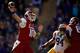 BATON ROUGE, LA - NOVEMBER 29: Brandon Allen #10 of the Arkansas Razorbacks throws a pass against the LSU Tigers at Tiger Stadium on November 29, 2013 in Baton Rouge, Louisiana. (Photo by Chris Graythen/Getty Images)