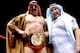The Iron Sheik, WWE champ, with Freddie Blassie