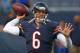 CHICAGO, IL - AUGUST 14: Jay Cutler #6 of the Chicago Bears participates in warm-ups before a preseason game against the Jacksonville Jaguars at Soldier Field on August 14, 2014 in Chicago, Illinois. The Bears defeated the Jaguars 20-19. (Photo by Jona