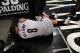 May 2, 2014; Brooklyn, NY, USA; Brooklyn Nets point guard Deron Williams (8) reacts after an apparent leg injury during the third quarter of game six of the first round of the 2014 NBA Playoffs against the Toronto Raptors at Barclays Center. The Nets defe