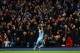 MANCHESTER, ENGLAND - AUGUST 25: Sergio Aguero of Manchester City celebrates scoring the third goal during the Barclays Premier League match between Manchester City and Liverpool at the Etihad Stadium on August 25, 2014 in Manchester, England. (Photo by