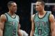 Boston's projected starting backcourt doesn't include Marcus Smart, yet.