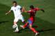 BELO HORIZONTE, BRAZIL - JUNE 24: Frank Lampard of England is challenged by Celso Borges of Costa Rica during the 2014 FIFA World Cup Brazil Group D match between Costa Rica and England at Estadio Mineirao on June 24, 2014 in Belo Horizonte, Brazil. (Pho