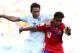 BELO HORIZONTE, BRAZIL - JUNE 24: Bryan Ruiz of Costa Rica holds off a challenge by Frank Lampard of England during the 2014 FIFA World Cup Brazil Group D match between Costa Rica and England at Estadio Mineirao on June 24, 2014 in Belo Horizonte, Brazil