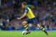 LIVERPOOL, ENGLAND - AUGUST 23: Aaron Ramsey of Arsenal in action during the Barclays Premier League match between Everton and Arsenal at Goodison Park on August 23, 2014 in Liverpool, England. (Photo by Clive Brunskill/Getty Images)
