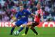 SUNDERLAND, ENGLAND - AUGUST 24: Tom Cleverley of Manchester United is closed down by Sebastian Larsson of Sunderland during the Barclays Premier League match between Sunderland and Manchester United at Stadium of Light on August 24, 2014 in Sunderland, E