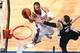OKLAHOMA CITY, OK - MAY 31: Russell Westbrook #0 of the Oklahoma City Thunder shoots against Danny Green #4 of the San Antonio Spurs in Game 6 of the Western Conference Finals during the 2014 NBA playoffs at Chesapeake Energy Arena on may 31, 2014 in Okla