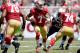 SANTA CLARA, CA - AUGUST 24: Quarterback Colin Kaepernick #7 of the San Francisco 49ers looks to pass during the preseason game against the San Diego Chargers at Levi's Stadium on August 24, 2014 in Santa Clara, California. (Photo by Thearon W. Henderso