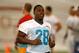 Jun 17, 2014; Davie, FL, USA; Miami Dolphins running back Knowshon Moreno (28) during mini-camp at Miami Dolphins Training Facility. Mandatory Credit: Robert Mayer-USA TODAY Sports