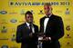 LONDON, ENGLAND - MAY 9: Towergate Top Try Scorer of the Season Award winners Christian Wade and Tom Varndell of Wasps pose during the Aviva Premiership Rugby Awards at the Hilton Hotel on May 9, 2013 in London, England. (Photo by Jan Kruger/Getty Imag
