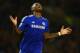 BURNLEY, ENGLAND - AUGUST 18: Didier Drogba of Chelsea reacts after a missed chance during the Barclays Premier League match between Burnley and Chelsea at Turf Moor on August 18, 2014 in Burnley, England. (Photo by Clive Brunskill/Getty Images)