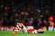 LONDON, ENGLAND - AUGUST 27: Alexis Sanchez of Arsenal reacts at the end of the UEFA Champions League Qualifier 2nd leg match between Arsenal and Besiktas at the Emirates Stadium on August 27, 2014 in London, United Kingdom. (Photo by Shaun Botterill/Ge