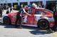 Kevin Harvick's car gets a team push to inspection at Daytona.