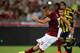 ROME, ITALY - AUGUST 19: Francesco Totti of AS Roma scores the opening goal from the penalty spot during the pre-season friendly match between AS Roma and Fenerbahce SK at Stadio Olimpico on August 19, 2014 in Rome, Italy. (Photo by Paolo Bruno/Getty Im