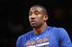 OAKLAND, CA - MARCH 30: Amar'e Stoudemire #1 of the New York Knicks in a game against the Golden State Warriors on March 30, 2014 at Oracle Arena in Oakland, California. NOTE TO USER: User expressly acknowledges and agrees that, by downloading and or usin