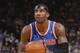 OAKLAND, CA - MARCH 30: Amar'e Stoudemire #1 of the New York Knicks attempts a free throw shot against the Golden State Warriors on March 30, 2014 at Oracle Arena in Oakland, California. NOTE TO USER: User expressly acknowledges and agrees that, by downlo