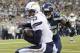 Aug 15, 2014; Seattle, WA, USA; San Diego Chargers wide receiver Keenan Allen (13) makes the touchdown grab against Seattle Seahawks defensive back Steven Terrell (26) during the first half at CenturyLink Field. Mandatory Credit: James Snook-USA TODAY Spo