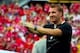 Jul 27, 2014; Chicago, IL, USA; Liverpool coach Brendan Rodgers prior to a match against Olympiacos at Soldier Field. Mandatory Credit: Guy Rhodes-USA TODAY Sports