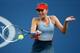 NEW YORK, NY - AUGUST 27: Maria Sharapova of Russia returns a shot against Alexandra Dulgheru of Romania during their women's singles second round match on Day Three of the 2014 US Open at the USTA Billie Jean King National Tennis Center on August 27, 20