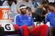 DALLAS, TX - JANUARY 26: Josh Smith #6 of the Detroit Pistons before game against the Dallas Mavericks on January 26, 2014 at the American Airlines Center in Dallas, Texas. NOTE TO USER: User expressly acknowledges and agrees that, by downloading and or u