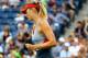 NEW YORK, NY - AUGUST 27: Maria Sharapova of Russia celebrates defeating Alexandra Dulgheru of Romania after their women's singles second round match on Day Three of the 2014 US Open at the USTA Billie Jean King National Tennis Center on August 27, 2014