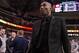 Jan 7, 2014; Dallas, TX, USA; Los Angeles Lakers shooting guard Kobe Bryant (24) comes off the court after the game against the Dallas Mavericks at the American Airlines Center. The Mavericks defeated the Lakers 110-97. Mandatory Credit: Jerome Miron-USA