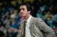 BOSTON - 1982: Head coach Pat Riley of the Los Angeles Lakers oversees the game against the Boston Celtics played in 1982 at the Boston Garden in Boston, Massachusetts. NOTE TO USER: User expressly acknowledges and agrees that, by downloading and or usin