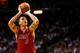 MIAMI, FL - DECEMBER 03: Michael Beasley #8 of the Miami Heat shoots a free throw during a game against the Detroit Pistons at American Airlines Arena on December 3, 2013 in Miami, Florida. NOTE TO USER: User expressly acknowledges and agrees that, by do