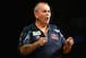 SYDNEY, AUSTRALIA - AUGUST 29: Phil Taylor of England celebrates during his quarter-final match against Dave Chisnall of England during the Sydney Darts Masters at Hordern Pavilion on August 29, 2014 in Sydney, Australia. (Photo by Mark Kolbe/Getty Imag