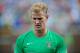 MINNEAPOLIS, MN - AUGUST 2: Joe Hart #1 of Manchester City looks on during the International Champions Cup match against the Olympiacos on August 2, 2014 at TCF Bank Stadium in Minneapolis, Minnesota. (Photo by Hannah Foslien/Getty Images)