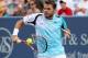 Aug 12, 2014; Cincinnati, OH, USA; Stan Wawrinka returns a shot from Benjamin Becker on day two of the Western and Southern Open tennis tournament at Linder Family Tennis Center. Mandatory Credit: Mark Zerof-USA TODAY Sports