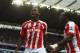 MANCHESTER, ENGLAND - AUGUST 30: Mame Biram Diouf (L) of Stoke City celebrates scoring the opening goal during the Barclays Premier League match between Manchester City and Stoke City at Etihad Stadium on August 30, 2014 in Manchester, England. (Photo b