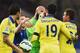LIVERPOOL, ENGLAND - AUGUST 30: Tim Howard of Everton confronts Diego Costa of Chelsea during the Barclays Premier League match between Everton and Chelsea at Goodison Park on August 30, 2014 in Liverpool, England. (Photo by Laurence Griffiths/Getty Ima
