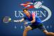 NEW YORK, NY - AUGUST 30: Andrey Kuznetsov of Russia returns a shot against Andy Murray of Great Britain during their men's singles third round match on Day Six of the 2014 US Open at the USTA Billie Jean King National Tennis Center on August 30, 2014 in