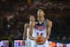 BILBAO, SPAIN - AUGUST 30: Anthony Davis #14 of the USA Basketball Men's National Team shoots the basketball against the Finland Nation Basketball Team during the FIBA 2014 World Cup Tournament at the Bilbao Exhibition Center on August 30, 2014 in Bilbao