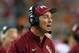 ARLINGTON, TX - AUGUST 30: (EDITORS NOTE: ALTERNATE CROP) Florida State Seminoles head coach Jimbo Fisher looks on against the Oklahoma State Cowboys in the first half of the Advocare Cowboys Classic at AT&T Stadium on August 30, 2014 in Arlington, Texas