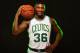 TARRYTOWN, NY - AUGUST 3: Marcus Smart #36 of the Boston Celtics poses for a portrait during the 2014 NBA rookie photo shoot on August 3, 2014 at the Madison Square Garden Training Facility in Tarrytown, New York. NOTE TO USER: User expressly acknowledge