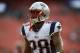 LANDOVER, MD - AUGUST 07: Running back James White #28 of the New England Patriots looks on before playing the Washington Redskins during a preseason NFL game at FedExField on August 7, 2014 in Landover, Maryland. The Washington Redskins won, 23-6. (Photo