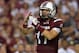 COLUMBIA, SC - AUGUST 28: Dylan Thompson #17 of the South Carolina Gamecocks calls for a timeout during their game against the Texas A&M Aggies at Williams-Brice Stadium on August 28, 2014 in Columbia, South Carolina. Texas A&M won 52-28. (Photo by Gran