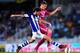 SAN SEBASTIAN, SPAIN - AUGUST 31: Toni Kroos of Real Madrid CF competes for the ball with Esteban Granero of Real Sociedad during the La Liga match between Real Sociedad de Futbol and Real Madrid CF at Estadio Anoeta on August 31, 2014 in San Sebastian,