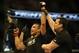 Apr 19, 2014; Orlando, FL, USA; Fabricio Werdum celebrates a victory in his heavyweight fight during UFC on FOX 11 at Amway Center. Mandatory Credit: David Manning-USA TODAY Sports